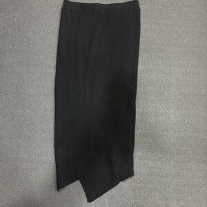 All Saints Black Asymmetrical Skirt